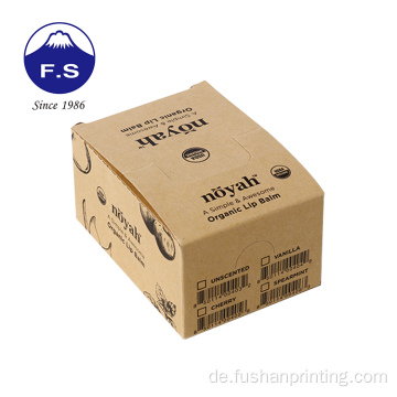 Kosmetisches Produktpaket recycelte Kraftpapierbox